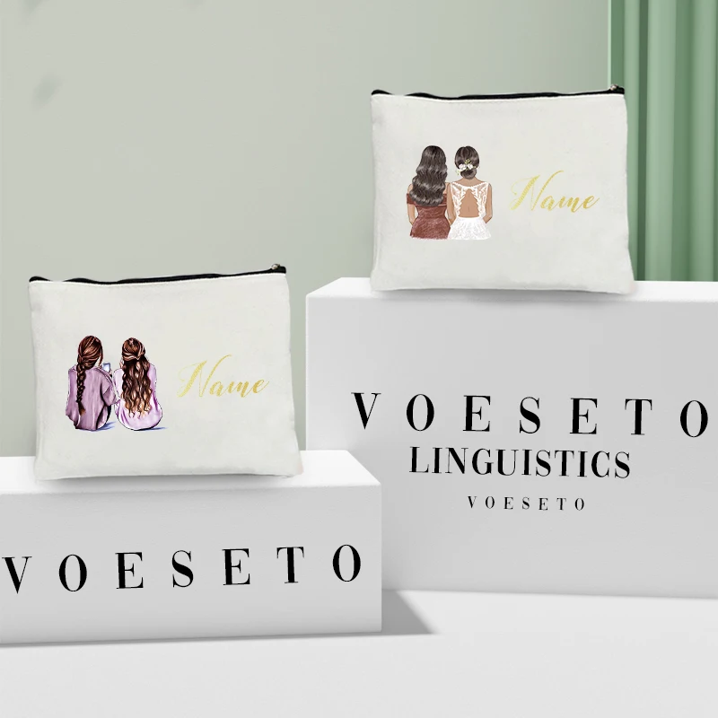 Women Bags Name - Cosmetic Pouch Gift para Melhores Amigos,