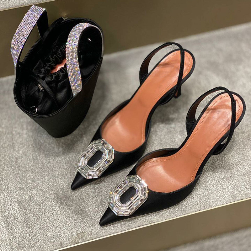 Women Bags New - Strass fivela saco cabeça sandálias 2025