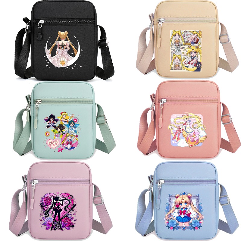 Women'S Bags Cross Body - Bolsa de Ombro Sailor Moon Unissex,