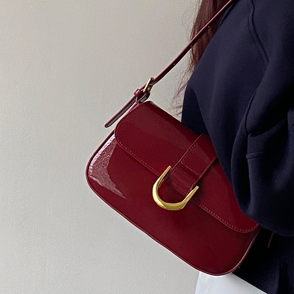 Retro couro de patente bolsa d - Women Bags Zara avaliação e preço