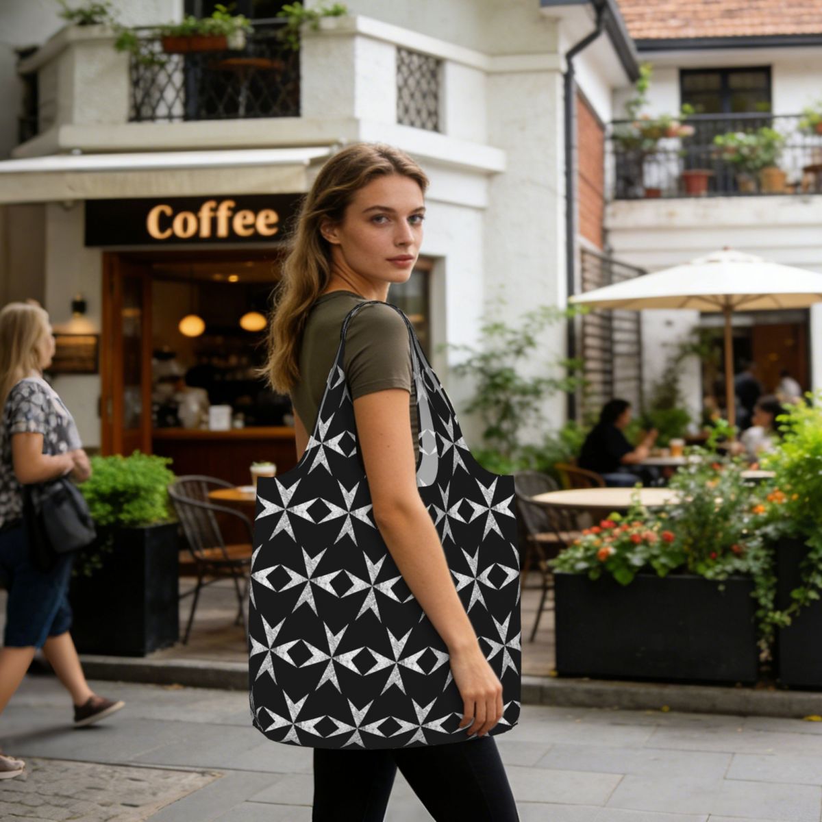 Bolsa de compras com cruz malt - Women Bags Malta avaliação e preço