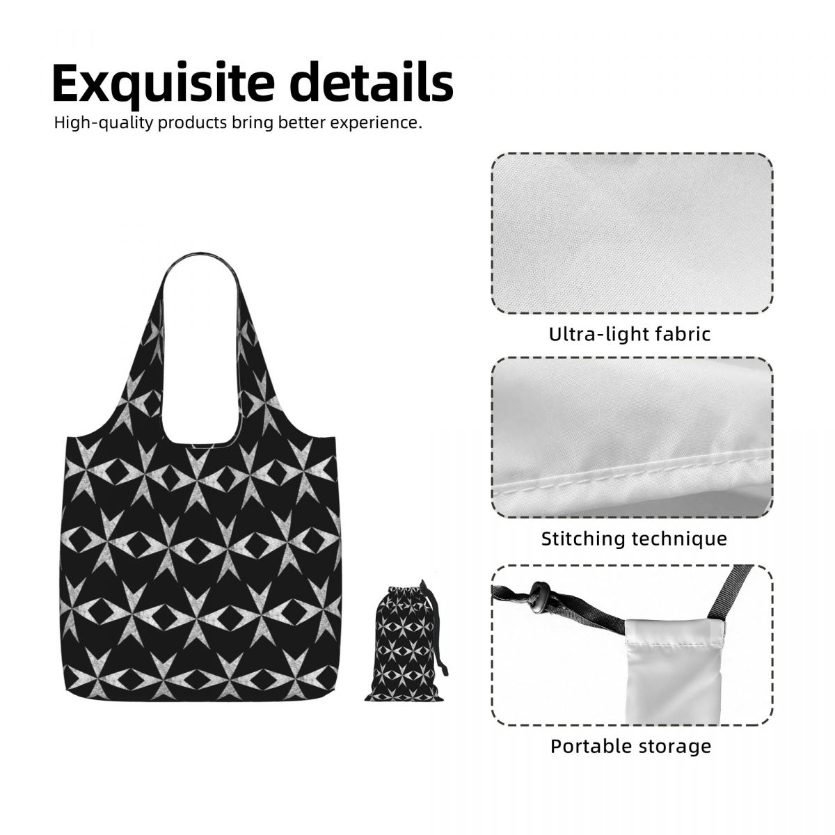 Bolsa de compras com cruz malt - Women Bags Malta avaliação e preço