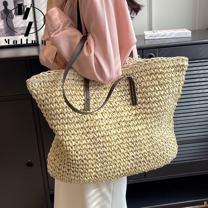 Bolsas Tote de Palha Trançada, - Women Bags Offers avaliação e preço
